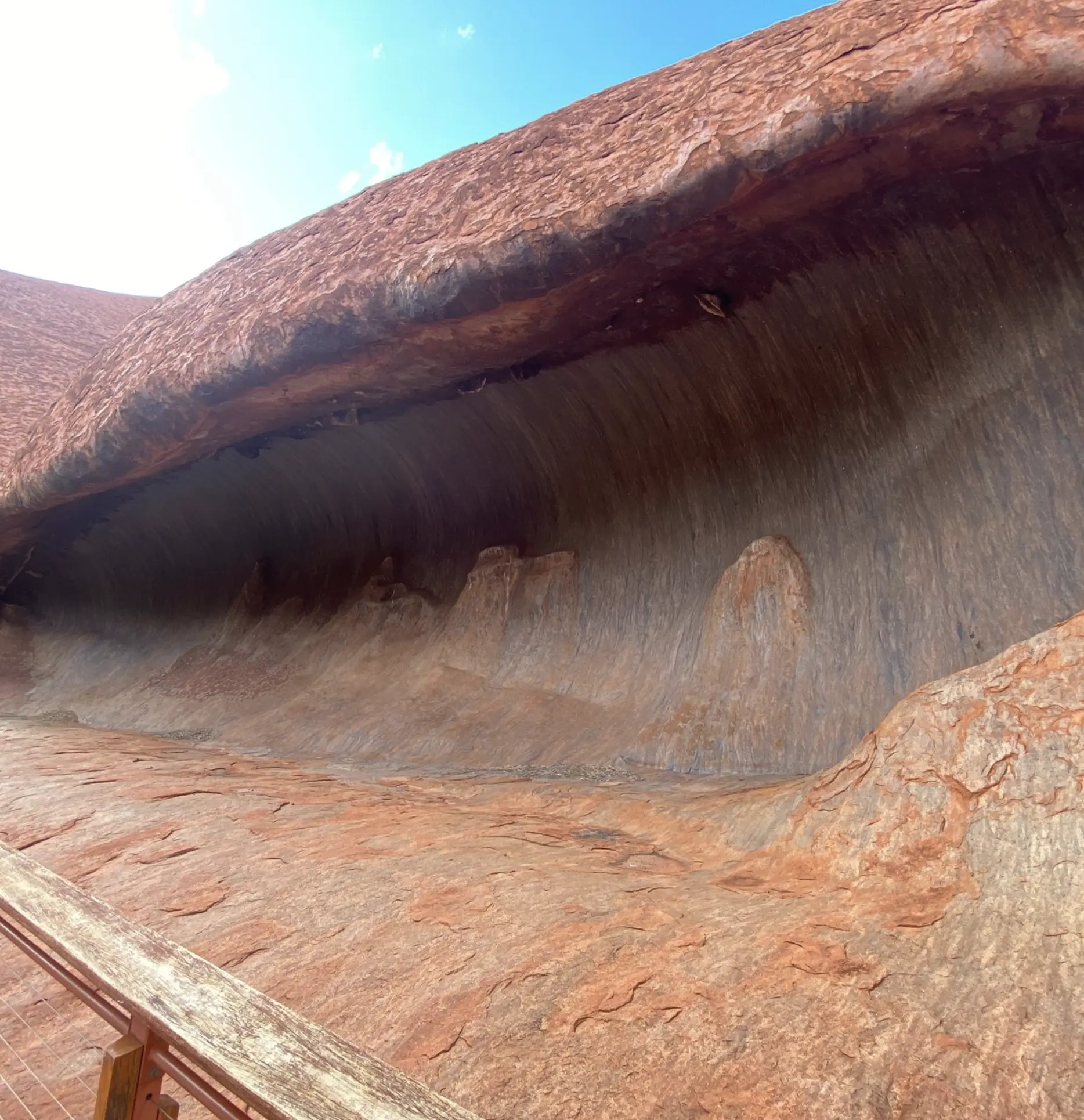 layers of Uluru sandstone