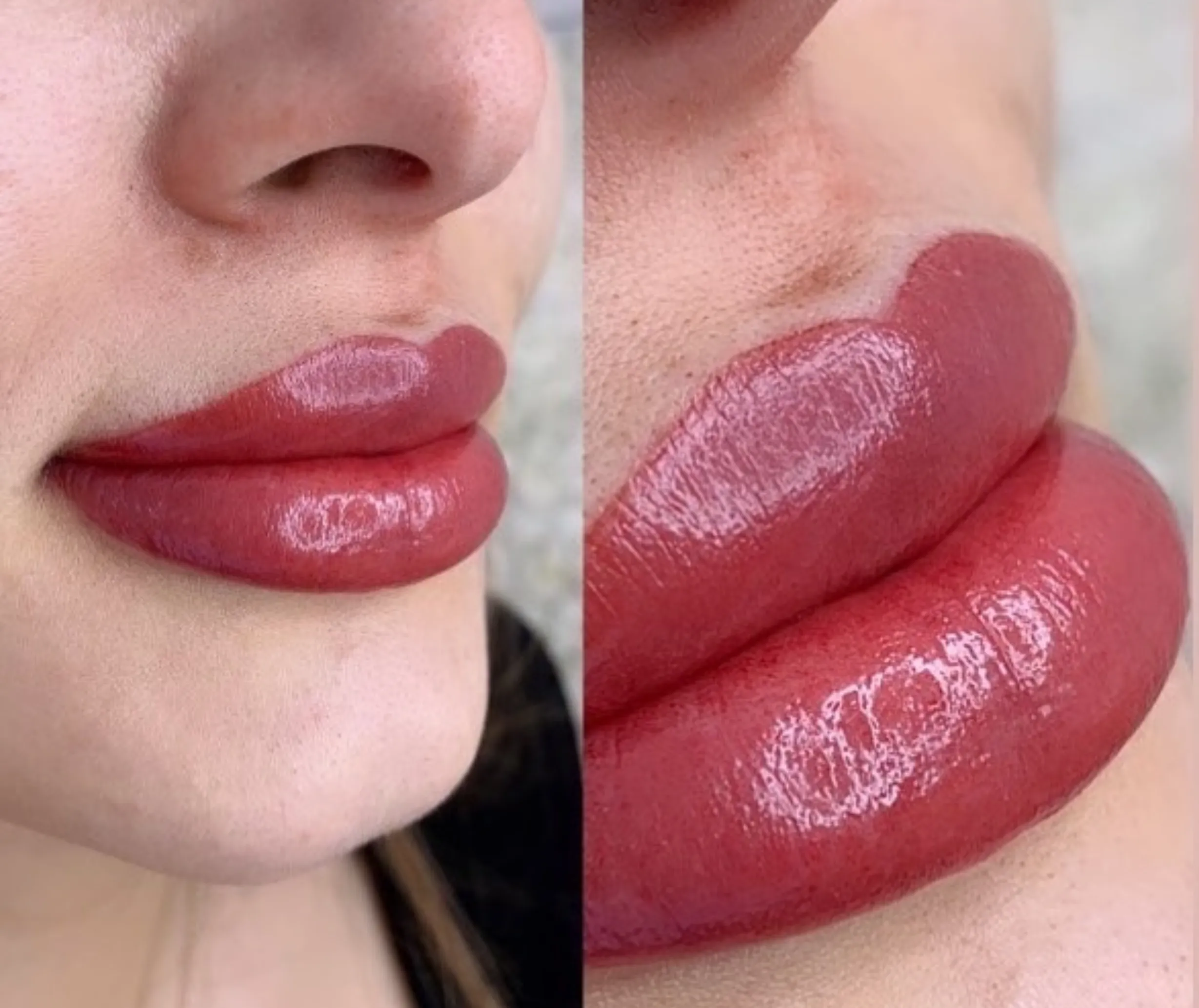lip tattoo aftercare kissing